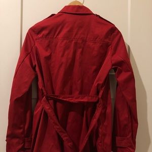 Zara Red Mini Trench Coat